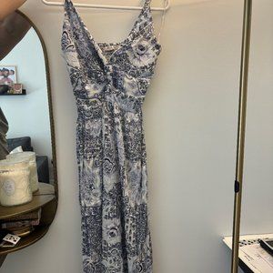 Pookie and Sebastian Blue Paisley Maxi Dress